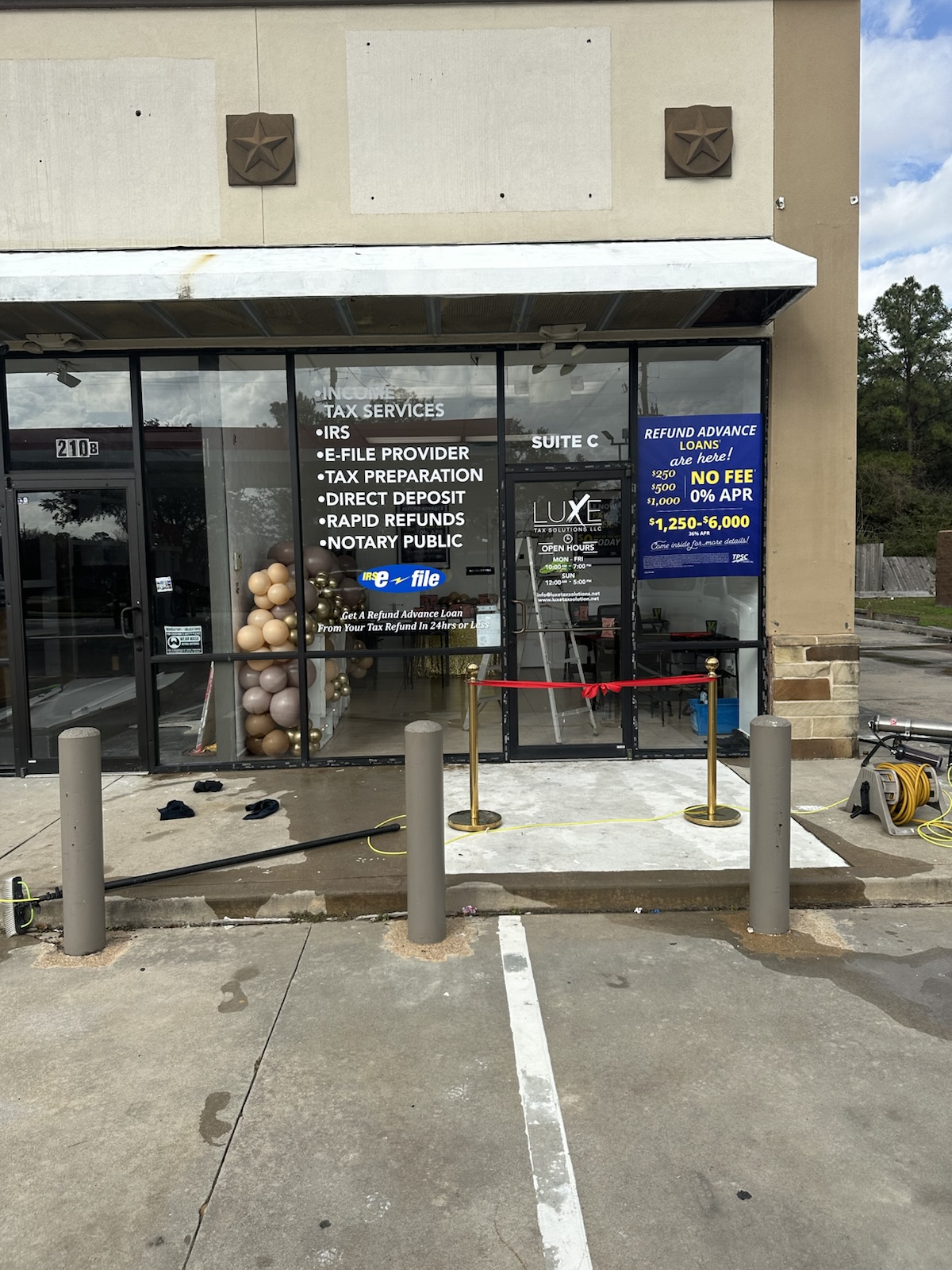 Commercial storefront glass and entry doors